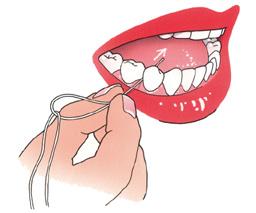 hygiène dentaire aiguille pour fil dentaire